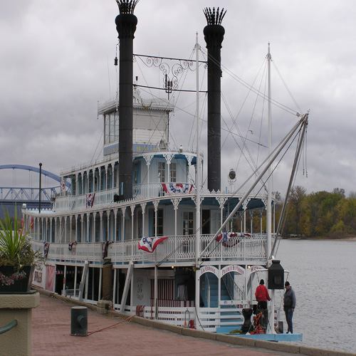 Julia belle Swain cruise the Mississippi in Lacrosse, Wisconsin