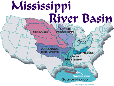 maps of mississippi river. Map of Mississippi River